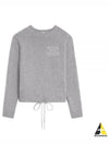 Triomphe Patch Wool Cashmere Crew Neck Sweater Grey - CELINE - BALAAN 2