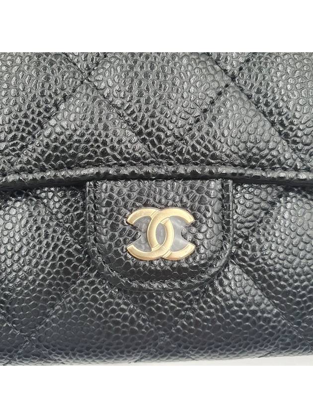 Classic Gold Hardware Grained Calfskin Long Wallet Black - CHANEL - BALAAN 8