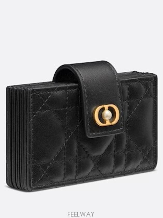 Dior Jolie Pocket Card Wallet Black Cannage Lambskin - DIOR - BALAAN 2