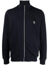 Zebra Logo Cotton Zip-up Jacket Navy - PAUL SMITH - BALAAN 2