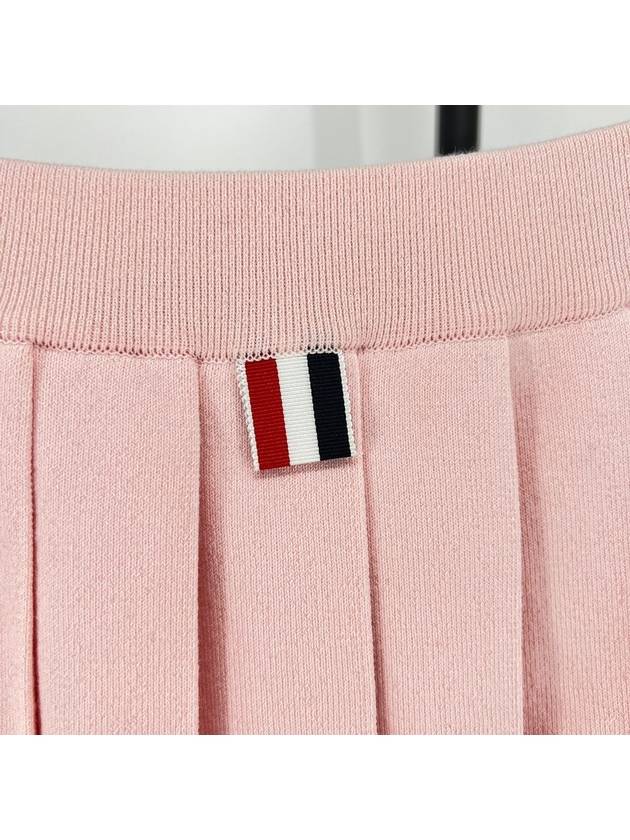 Diagonal armband pleated mini skirt pink - THOM BROWNE - BALAAN 5