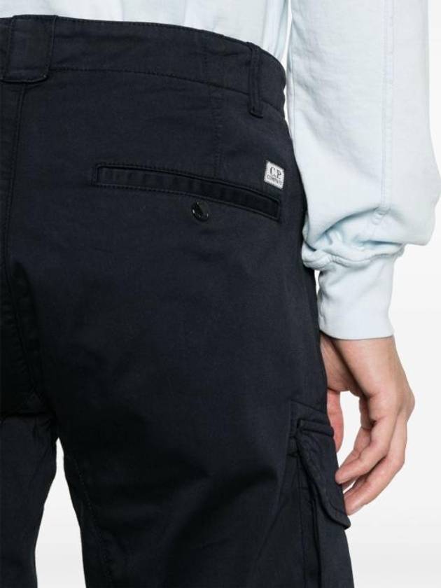 Stretch Satin Cargo Shorts Navy - CP COMPANY - BALAAN 3