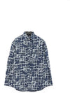 All Over Monogram Denim Jacket Blue - FENDI - BALAAN 3