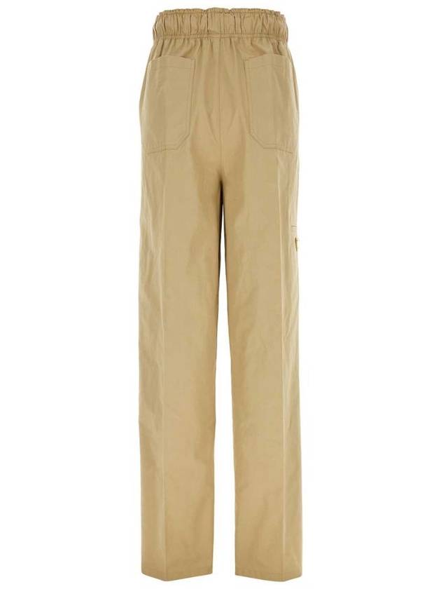 Poplin straight pants beige - PRADA - BALAAN 3