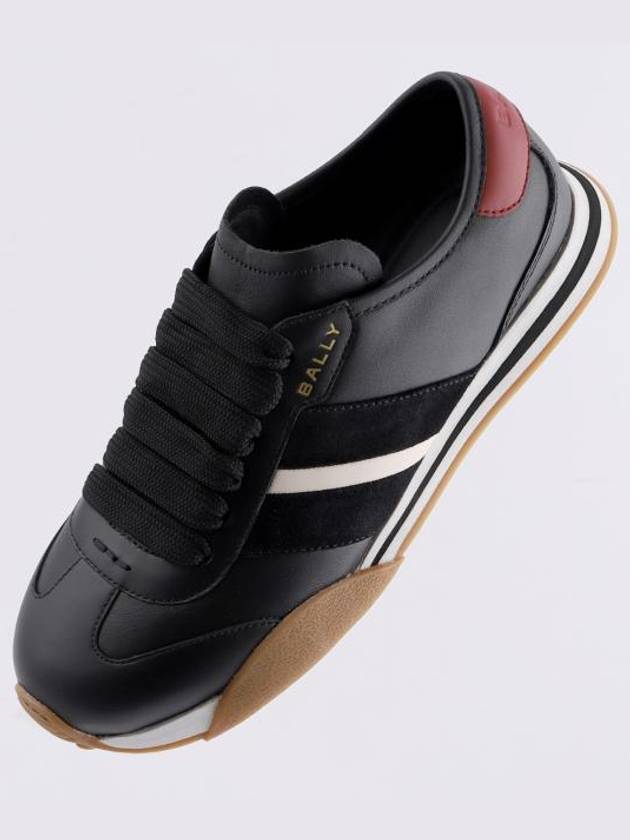 Sussex Leather Low-Top Sneakers Black - BALLY - BALAAN 2