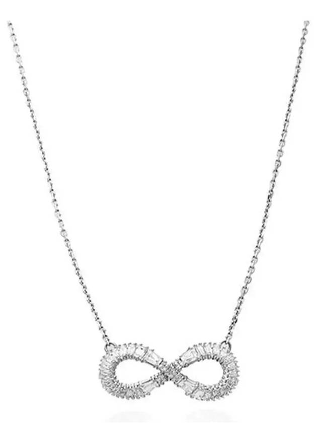 Hyperbola Infinity Pendant Necklace Silver - SWAROVSKI - BALAAN 4