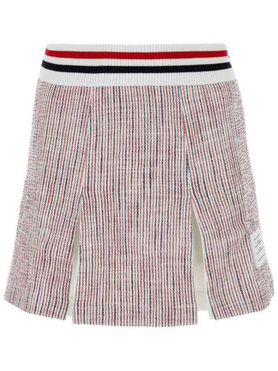 Tweed Seersucker Pleated Skirt FJK117AJ0144 - THOM BROWNE - BALAAN 2