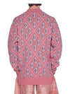 CD Diamond Motif Pattern Wool Knit Top Pink - DIOR - BALAAN 10