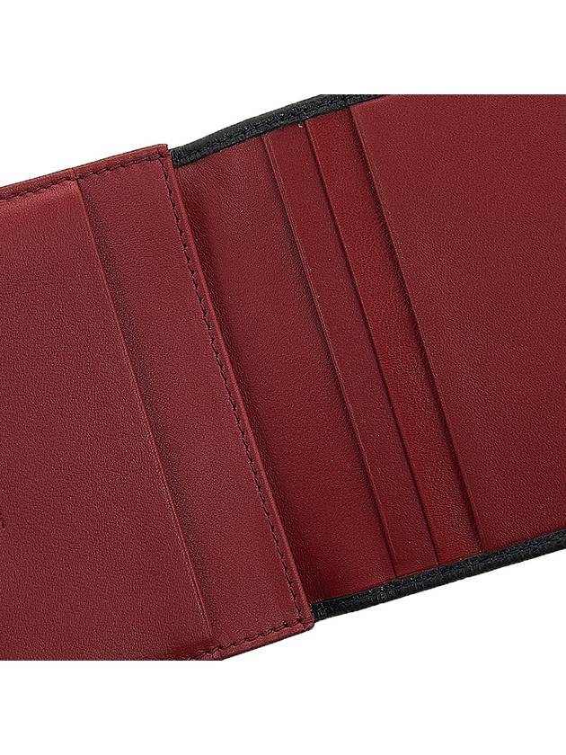 Ferragamo Men's Double Gancini Decorated Bifold Wallet 66 A062 NERO RED 0685948 - SALVATORE FERRAGAMO - BALAAN 7