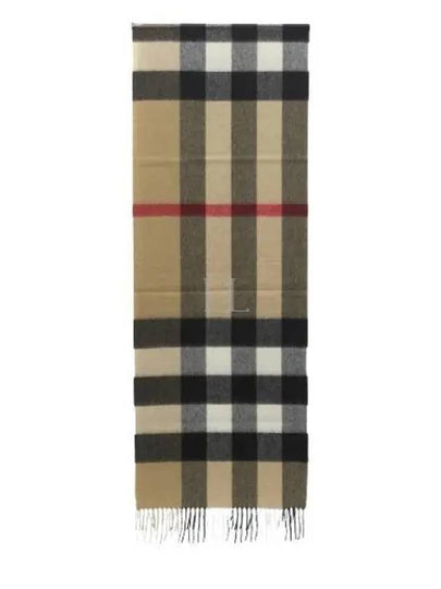 Classic Check Cashmere Muffler Beige - BURBERRY - BALAAN 2