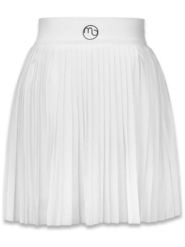 Pleated Skirt Shorts Ellie Skirt White MCS23SK 05WH - MACKY - BALAAN 2