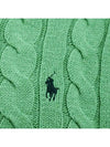 Men's Logo Cable Knit Top Green - POLO RALPH LAUREN - BALAAN 5