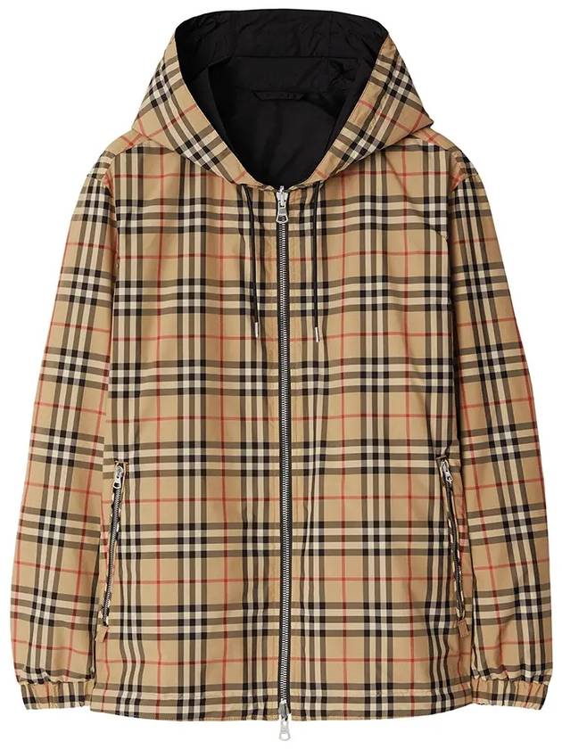 Reversible Vintage Check Hooded Jacket Archive Beige - BURBERRY - BALAAN 2