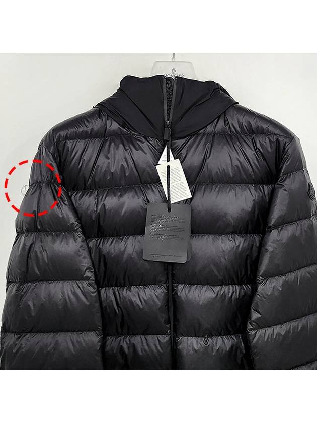 PROVINS logo patch down padded jacket black 1A00125 53279 999 - MONCLER - BALAAN 2