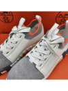 Men's Depart Low Top Sneakers Gris Blanc - HERMES - BALAAN 6