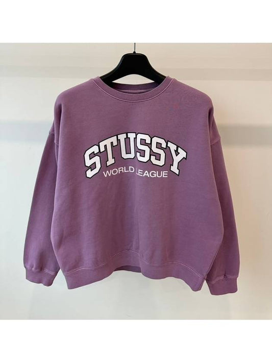 World League Sweatshirt Pigment Orchid - STUSSY - BALAAN 2