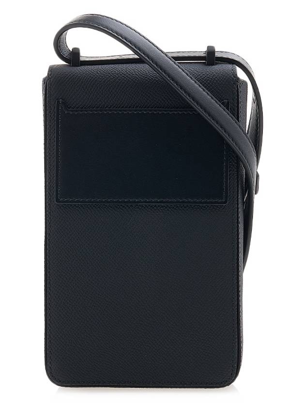 Leather Phone Pouch Cross Bag Black - BURBERRY - BALAAN 4