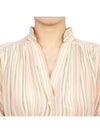 Women's short sleeve long dress 4EVA03 V08019 100 - VANESSA BRUNO - BALAAN 5
