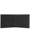 Shadow Diagonal Leather Half Wallet Black - FENDI - BALAAN 5