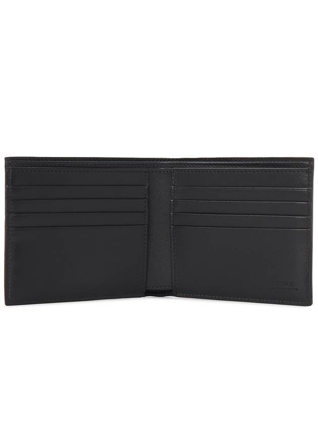 Shadow Diagonal Leather Half Wallet Black - FENDI - BALAAN 5