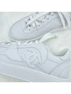 CC Logo Calfskin Low Top Sneakers White - CHANEL - BALAAN 3