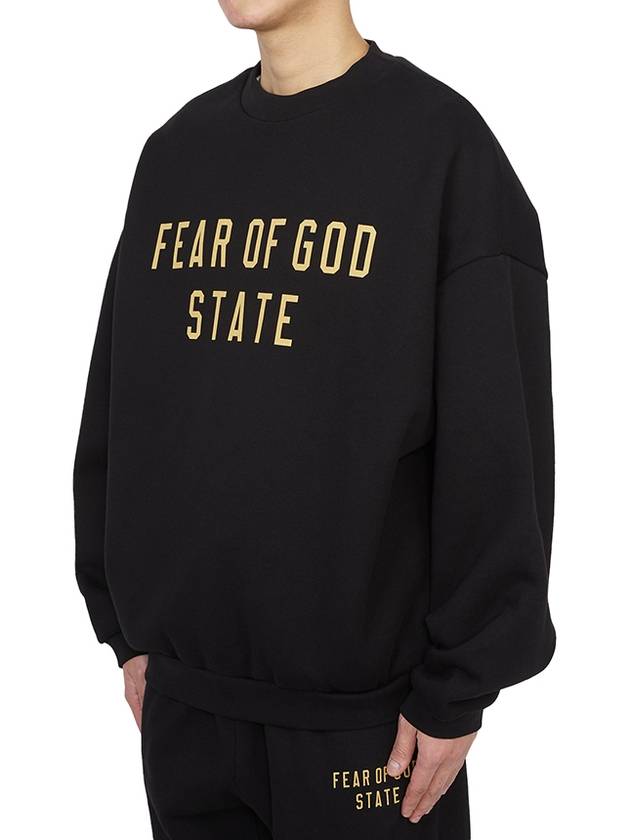 Logo Print Sweatshirt Black - FEAR OF GOD - BALAAN 3