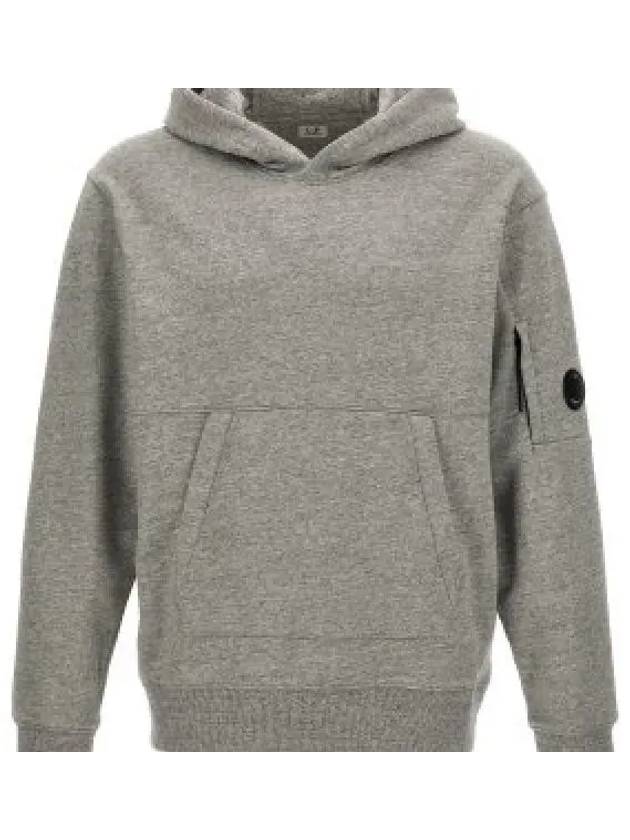 Diagonal Raised Fleece Lens Hoodie Grey - CP COMPANY - BALAAN 2