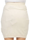 Bea Logo Knit Mini H-Line Skirt Cream - VIVIENNE WESTWOOD - BALAAN 7