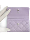 CC Logo Classic Caviar Card Wallet Purple - CHANEL - BALAAN 8