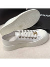 Women's Sneakers Patent White CC Gold Plated Spears - CHANEL - BALAAN 7