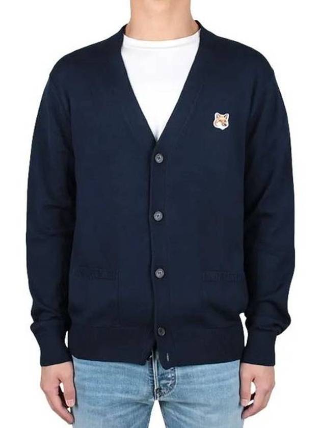 Fox Head Patch Classic Cardigan Navy - MAISON KITSUNE - BALAAN 3