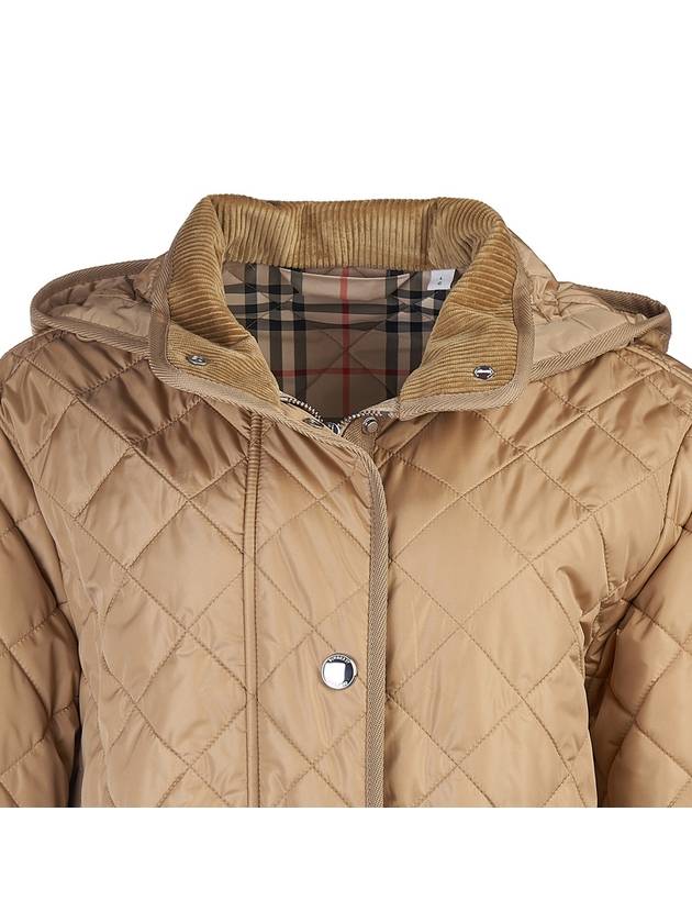 Diamond Quilted Nylon Jacket Archive Beige - BURBERRY - BALAAN 5