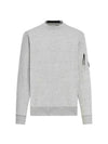 Diagonal Raised Fleece Lens Sweatshirt Grey - CP COMPANY - BALAAN 4