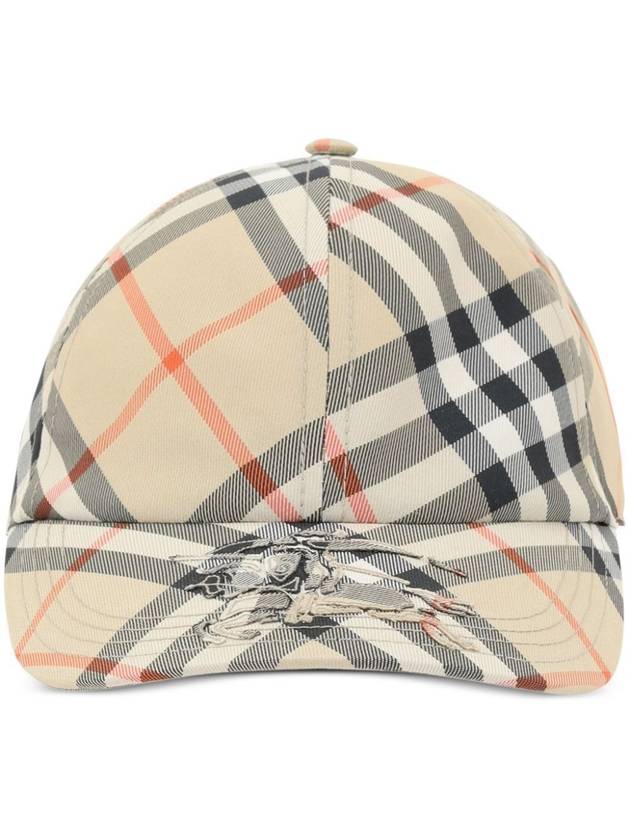 Log Check Ball Cap Beige - BURBERRY - BALAAN 2