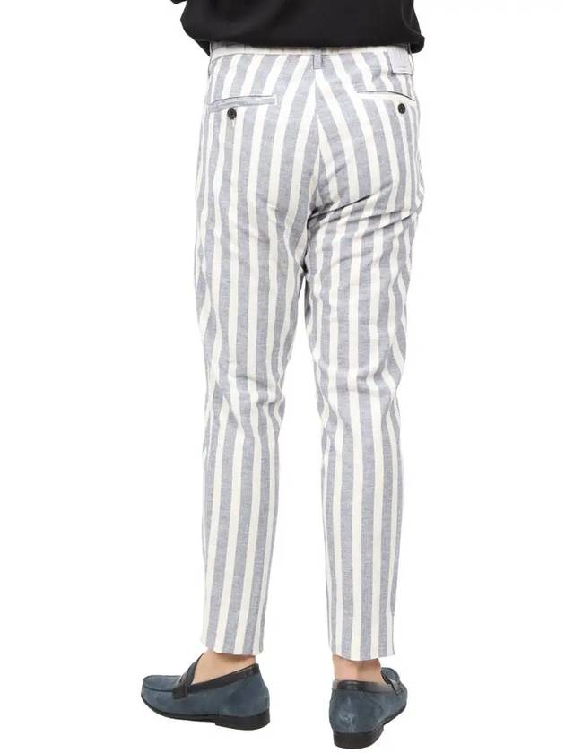 IKALOOK ANTONYMORATO Italy Striped Linen Pants - IKALOOOK - BALAAN 5