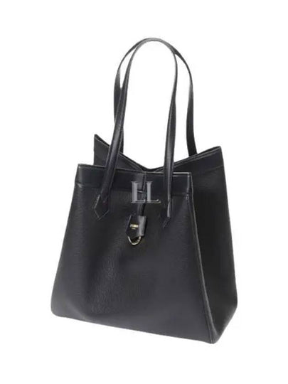 Origami Large Leather Tote Bag Black - FENDI - BALAAN 2