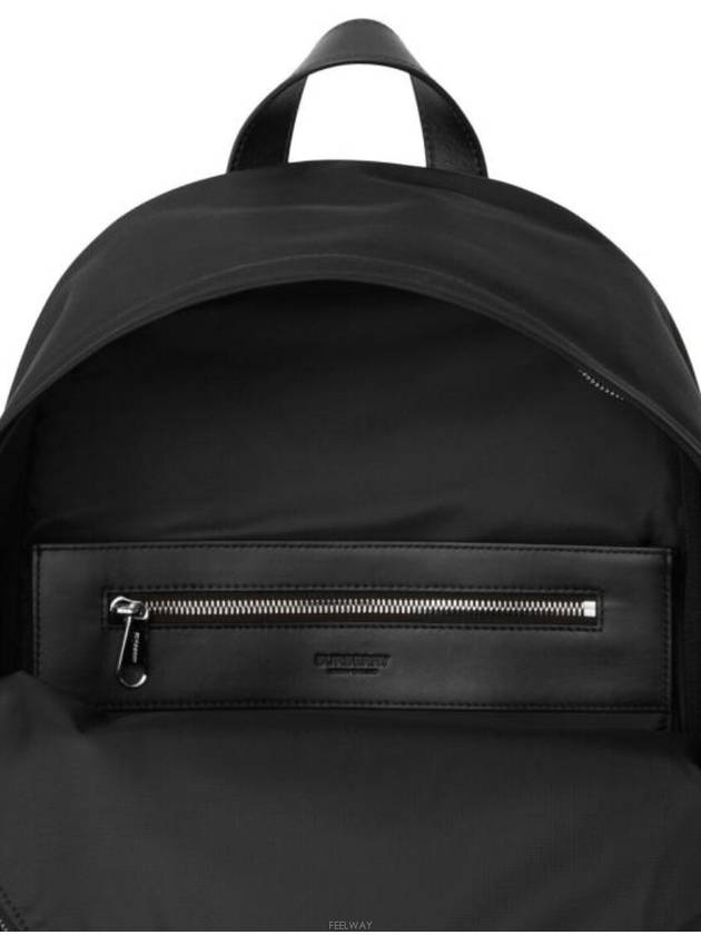 Logo Print Nylon Backpack Black - BURBERRY - BALAAN 3