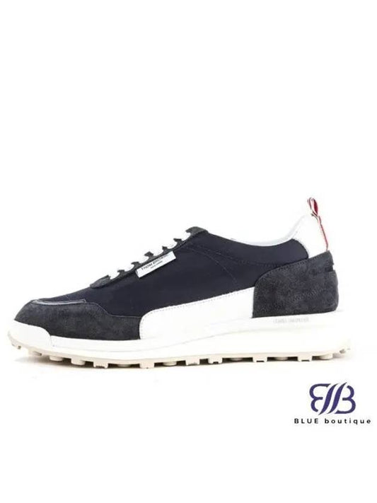 Eco Trainer Nylon Low Top Sneakers Blue - THOM BROWNE - BALAAN 2