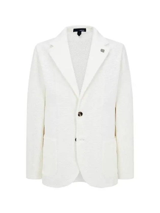 Weekend popup 10% coupon 3 24 Nocheat lapel textured knit jacket cream 271353 - RVR LARDINI - BALAAN 1