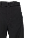 Twisted Belted Pants Heavy Denim Black - LEMAIRE - BALAAN 10