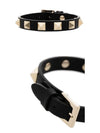 Rockstud Leather Bracelet Black - VALENTINO - BALAAN 5