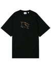 Equestrian Night Print Short Sleeve T-Shirt Black - BURBERRY - BALAAN 2