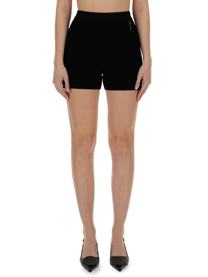 Le Short Pralu Charm Logo Knit Shorts Black - JACQUEMUS - BALAAN 2