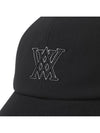 Official W CIRCLE POINT BALLCAP BK - ANEWGOLF - BALAAN 5