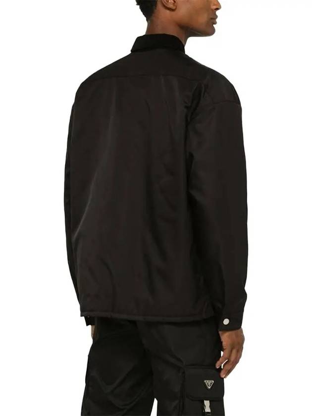 Re Nylon Long Sleeves Shirt Black - PRADA - BALAAN 5