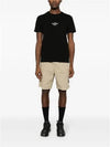 Archivio Cotton Short Sleeve T Shirt Black - STONE ISLAND - BALAAN 3