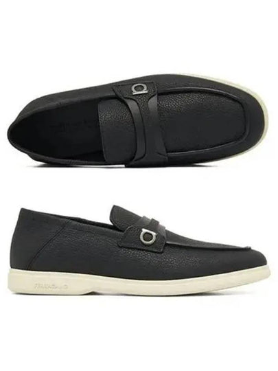 Gancini Ornament Deconstructed Loafers Black - SALVATORE FERRAGAMO - BALAAN 2