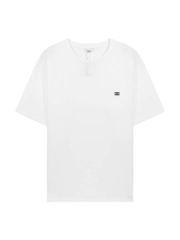 Triomphe Loose Logo Short Sleeve T-Shirt White - CELINE - BALAAN 1