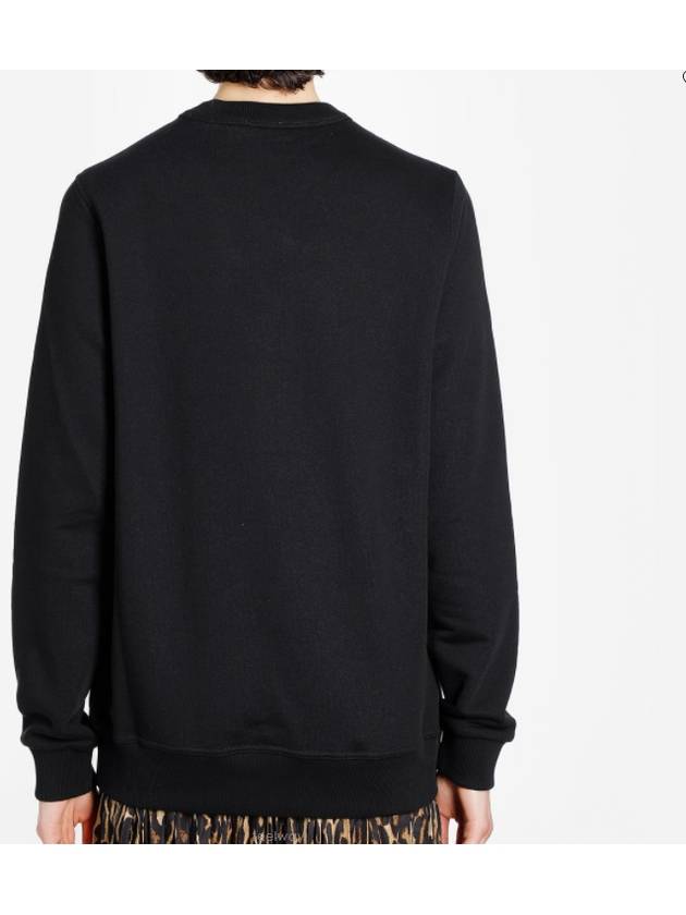 Monogram Motif Crew Neck Sweatshirt Black - BURBERRY - BALAAN 4