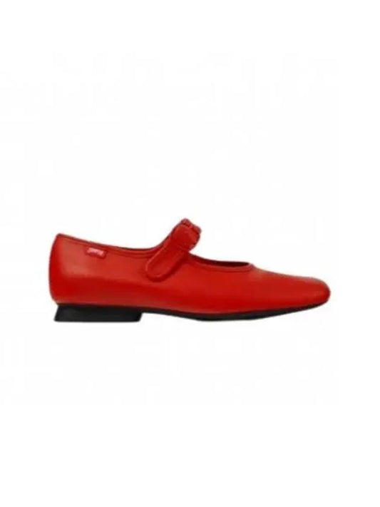 Casi Myra Mary Jane Leather Flat Red - CAMPER - BALAAN 2